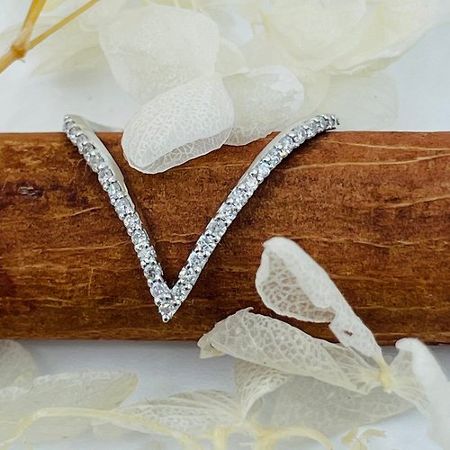 Hee jewelry合一輕珠寶 天然鑽石 18K金/750W 白金色 戒指 輕珠寶飾品 S297