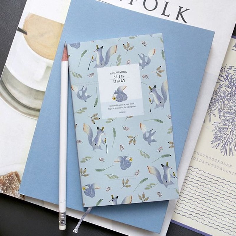 Indigo Willow Wind Sight (No Time) - Blue Squirrel, IDG74600 - Notebooks & Journals - Paper Blue