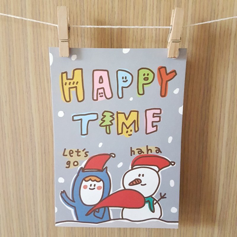 寧のクリスマスカード＃4 - カード・はがき - 紙 
