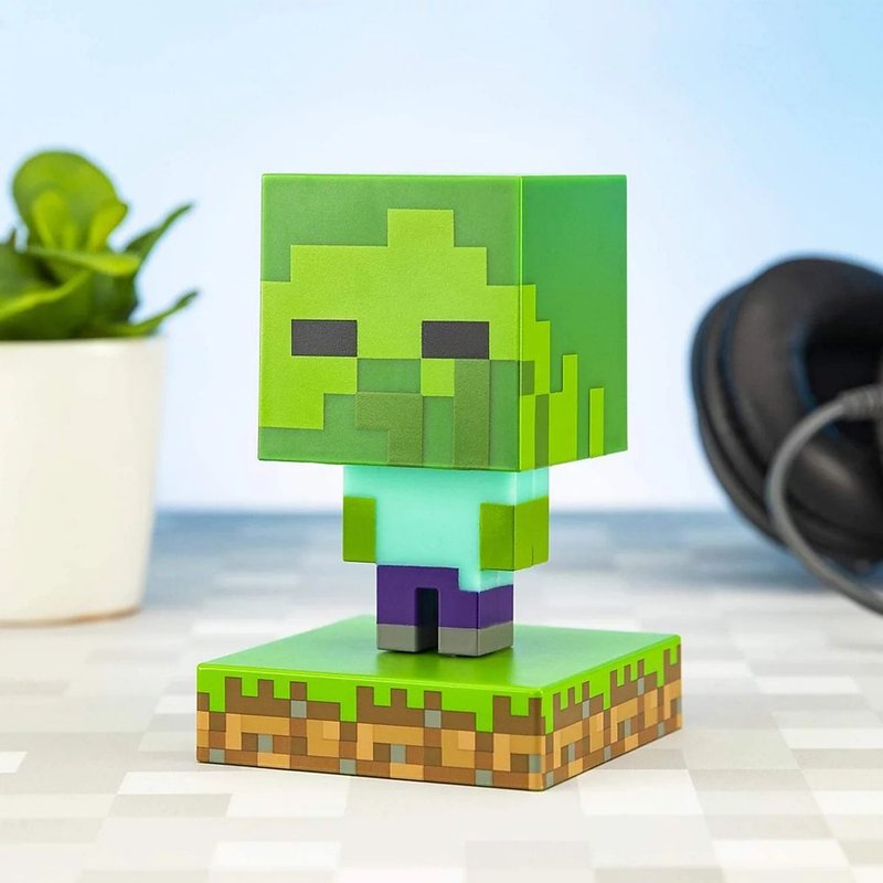 Minecraft Wheat Cube Zombie Creeper Shape Lamp Night Light ICON Series - โคมไฟ - พลาสติก 