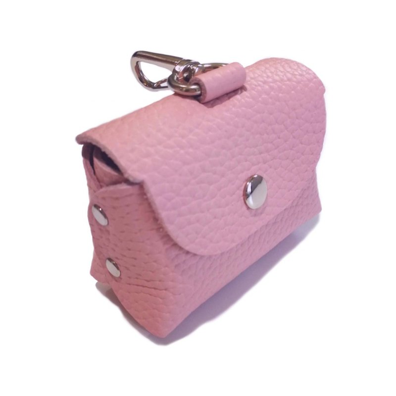 Canada Buddy Belts Handmade Leather Pickup Bag-Pink-Premium - ปลอกคอ - หนังแท้ 