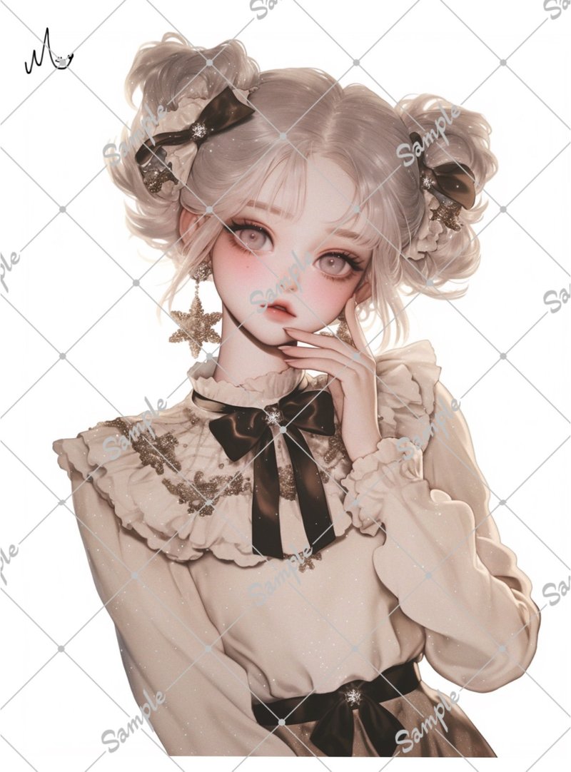 オリジナル人物ステッカー - 貼紙 - 紙 