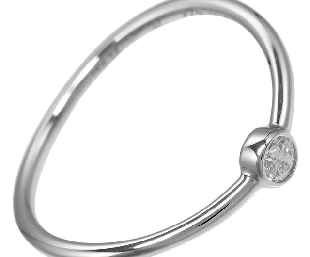 ティファニー　シングルロウ　リング　pt950 7.5号　現行品 Direct from Japan】Tiffany Ring Wave Single Row Size 7.5