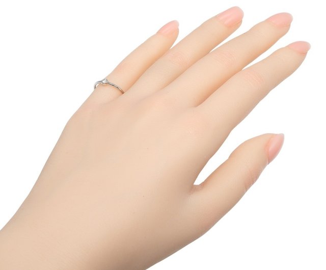 Direct from Japan】Tiffany Ring Wave Single Row Size 7.5