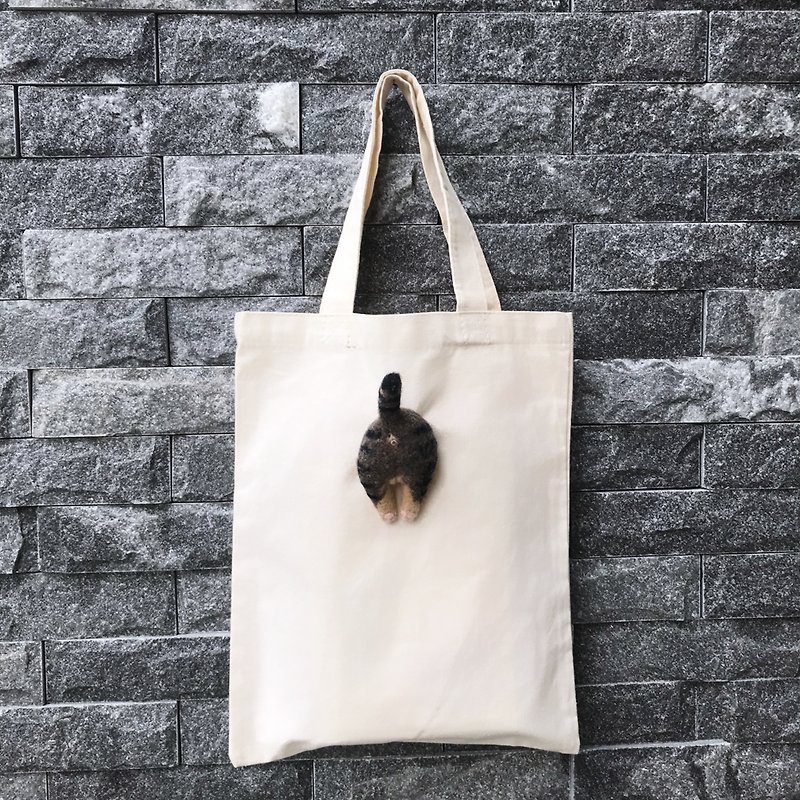 Fat roast chicken butt__虎斑猫__wool felt canvas bag _ new spring special increase canvas bag - Handbags & Totes - Wool Brown