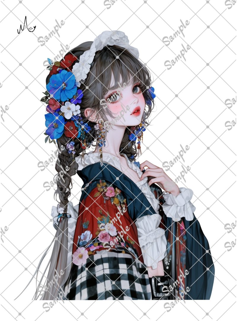 オリジナル人物ステッカー - 貼紙 - 紙 