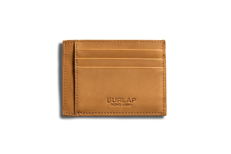 Burlap Watches Real Leather Cardholder - Wallets - Genuine Leather Brown