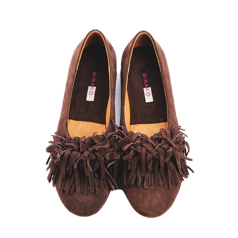 Chow Chow W1065 Brown - Mary Jane Shoes & Ballet Shoes - Genuine Leather Brown