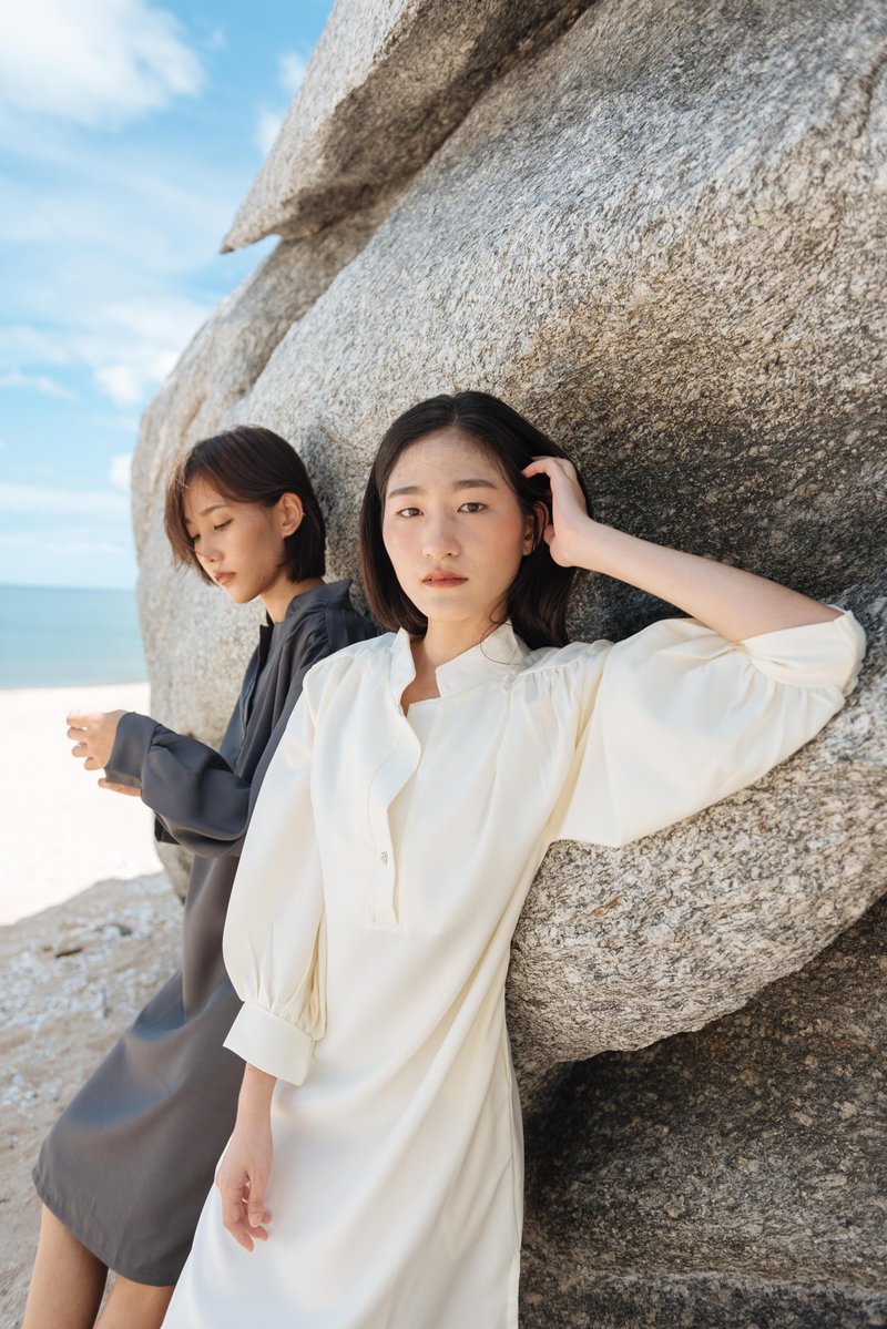 【Off-season sale】Bell Dress MAILLOT - 洋裝/連身裙 - 其他材質 多色
