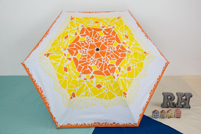 Rainbow House Geometric Stitch Cooling Umbrella (Cooling) - Umbrellas & Rain Gear - Waterproof Material Multicolor