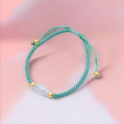 瓔珞珠寶盒 E.L.Jewelry Box 冰種翡翠糖果編織手鍊 | 天然緬甸玉A貨翡翠 | 送禮