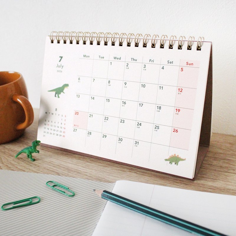 MATOKA カレンダー 2026年版 卓上 リングタイプ Mite - 日曆/月曆/年曆 - 紙 