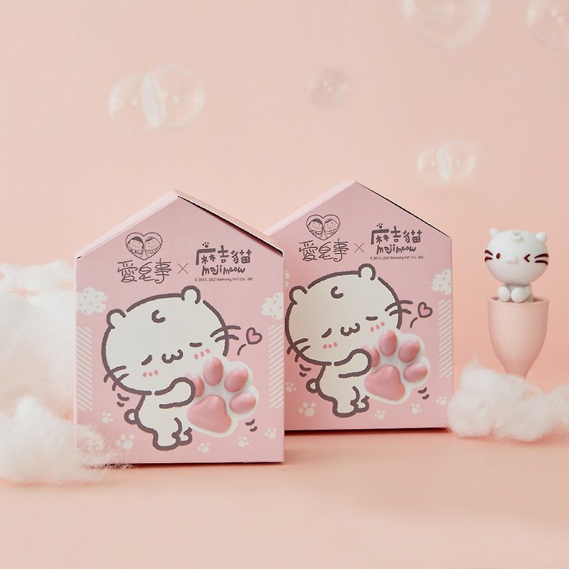 【Love Soap】Muji Cat Joint Model Q Cute Cat Palm Soap-1pc/box - อุปกรณ์ห้องน้ำ - น้ำมันหอม 