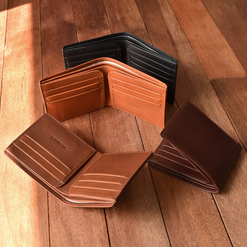 【From Seoul】 Card wallet four pocket type (4colors) - 錢包/皮夾/長短夾 - 真皮 