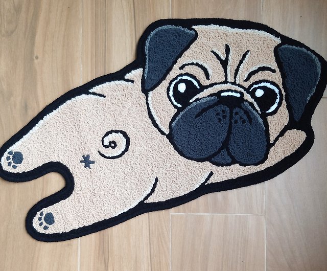 Pug Dog Carpet Myna Carpet Mat - Shop Pawsome Island Rugs & Floor Mats -  Pinkoi