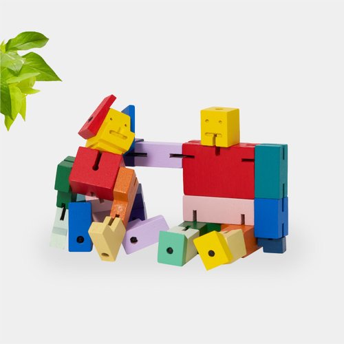 Cubebot 臺灣總代理 Cubebot 酷比好朋友組合【經典迷你】積木變形機器人/機器寵物狗