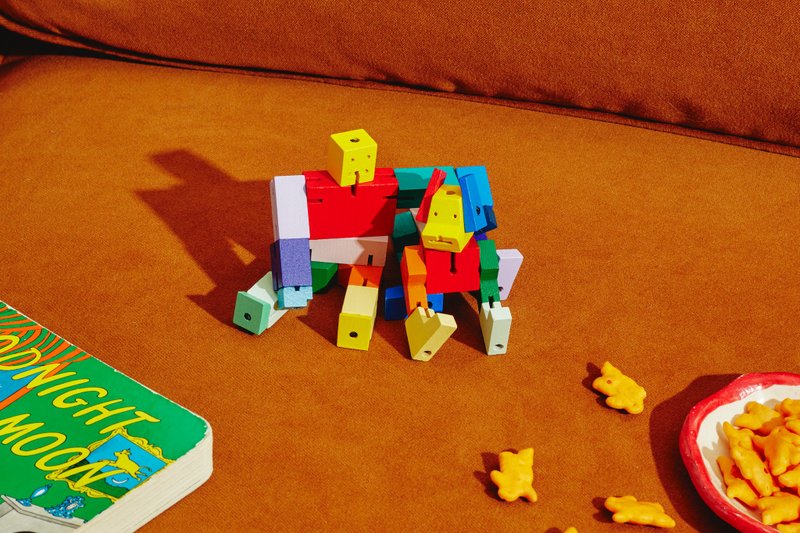 Cubebot 酷比好朋友組合【限定款】木製變形積木機器寵物益智玩具 - 寶寶/兒童玩具/玩偶 - 木頭 