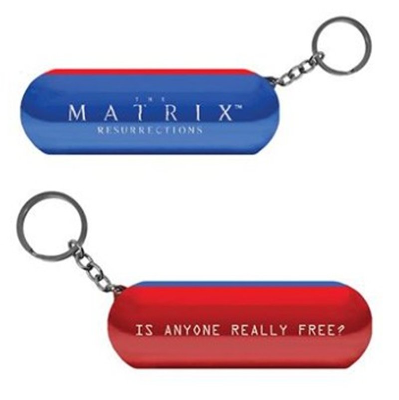 【The Matrix】The Matrix 3D Capsule Keyring - Keychains - Other Materials Multicolor