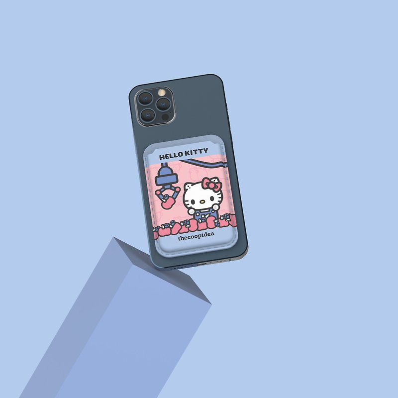 Hello Kitty x thecoopidea Silver iPhone Magnetic Card/Wallet Case - ที่เก็บนามบัตร - เส้นใยสังเคราะห์ 
