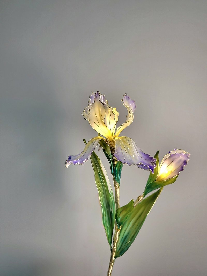 Iris (Resin Dip Art Flower Light) - โคมไฟ - เรซิน 