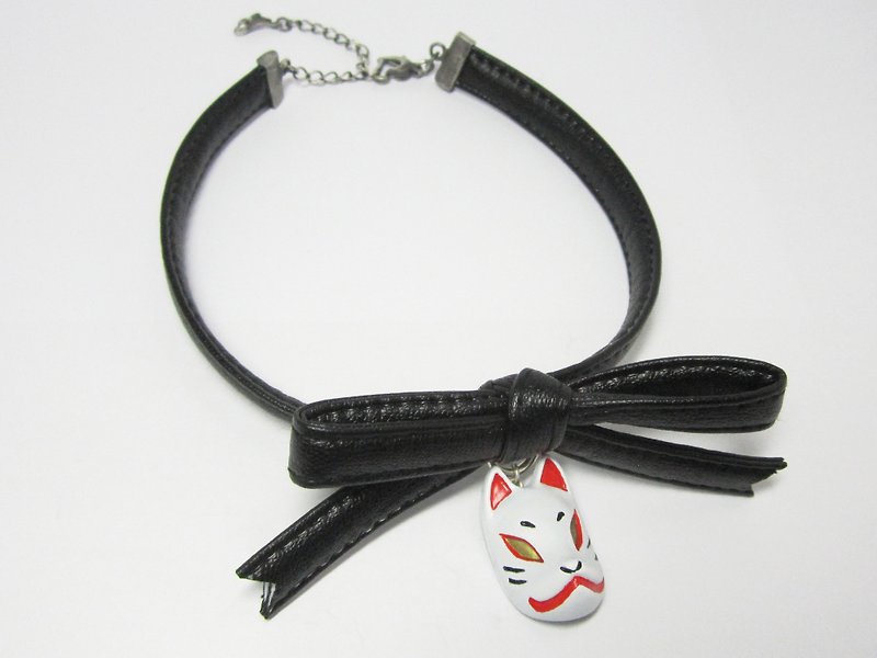 Fox face CHORKER resin black - Necklaces - Plastic Black