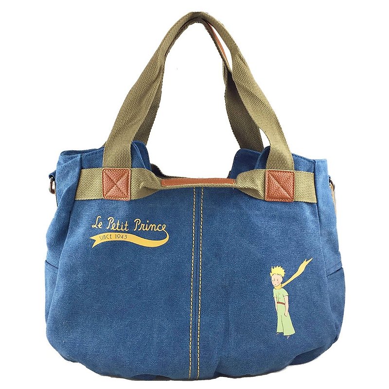 The Little Prince Classic authorization - multifunction handbag (blue) - Messenger Bags & Sling Bags - Cotton & Hemp Blue