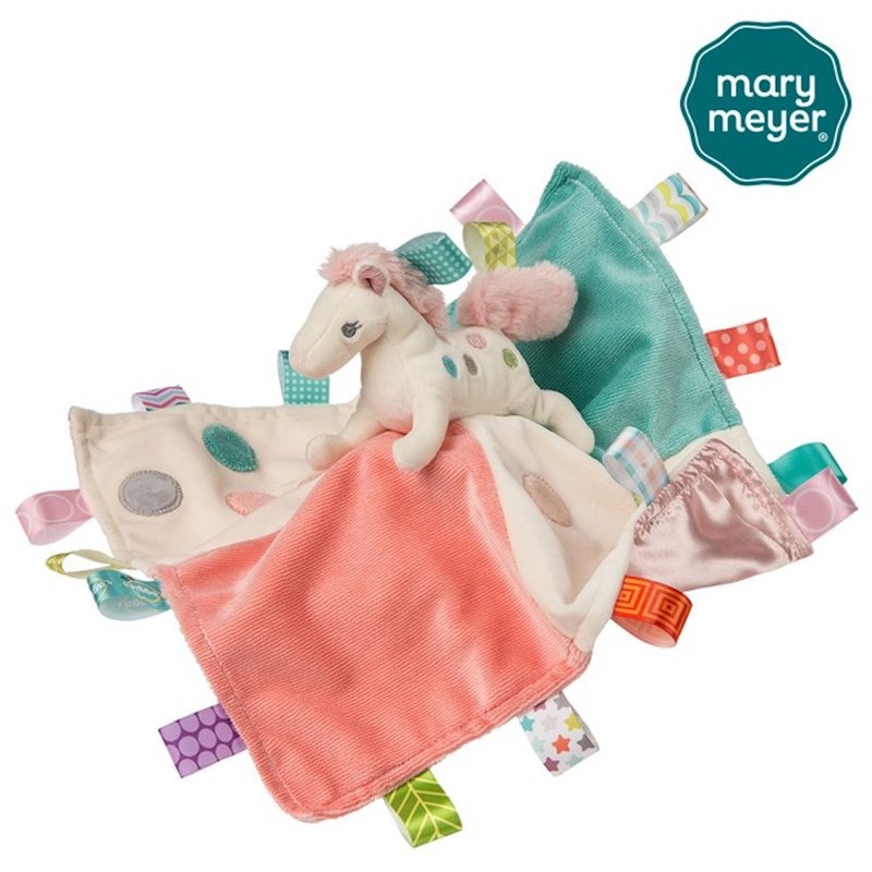 快速出貨【MaryMeyer】標籤親膚安撫巾-彩虹小馬 - 寶寶/兒童玩具/玩偶 - 棉．麻 紅色