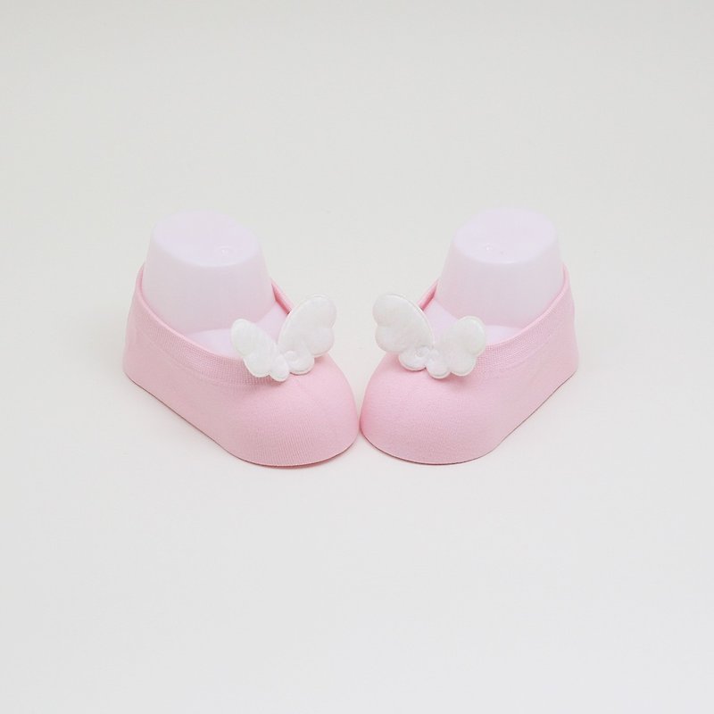 Baby Gift Newborn Baby Girl and boy cool Socks with Angel wing - Baby Socks - Cotton & Hemp Pink