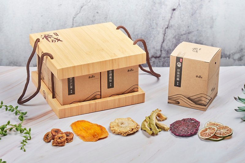 Tea food gift boxl candy-free dried l souvenirs - ผลไม้อบแห้ง - กระดาษ หลากหลายสี