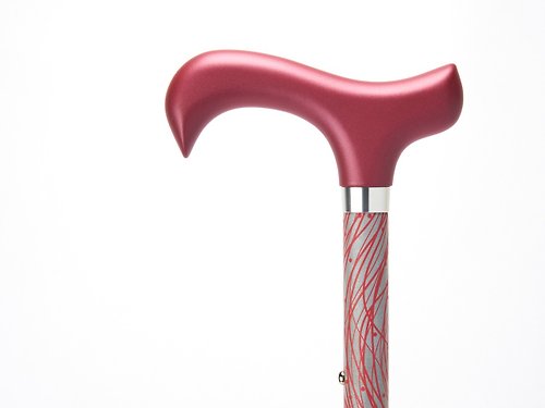 Merry Sticks 悅杖 夜間時尚反光手杖 - 水紋紅