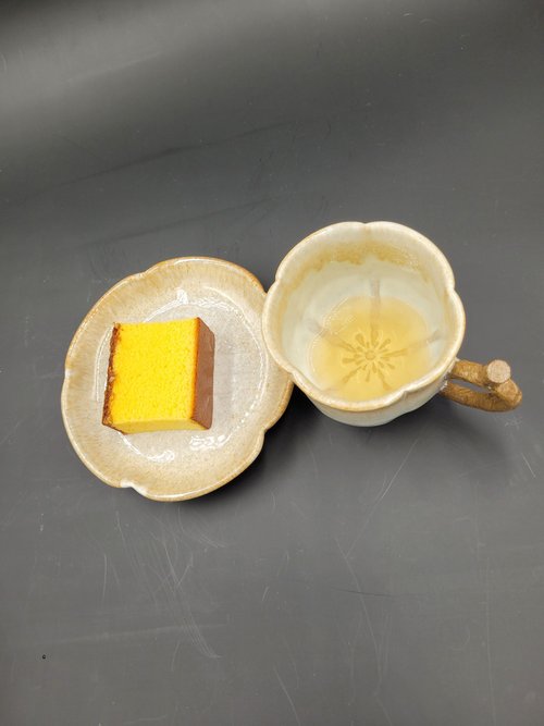 欣田.享陶 梅花造型杯 手作咖啡杯 梅花咖啡杯 花形咖啡杯 可愛杯子 咖啡杯