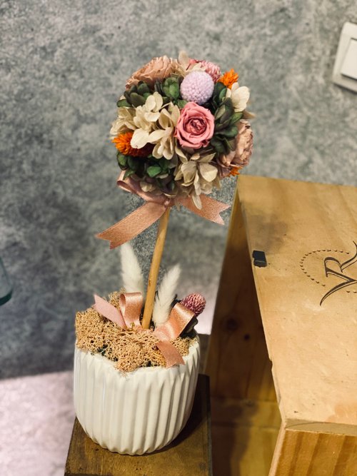 永春花苑世貿店 永生不凋花樹球 繡球花 兔耳草 索拉花擴香系列