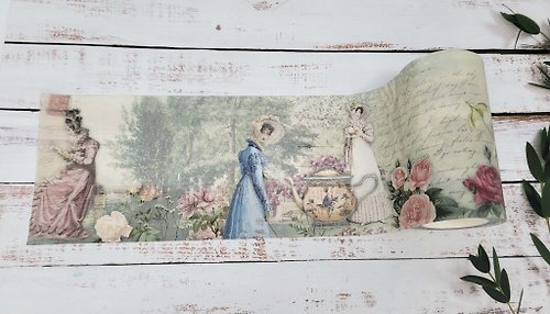 Serenity Fair Jane Austen romantic vintage EXTRA WIDE washi tape