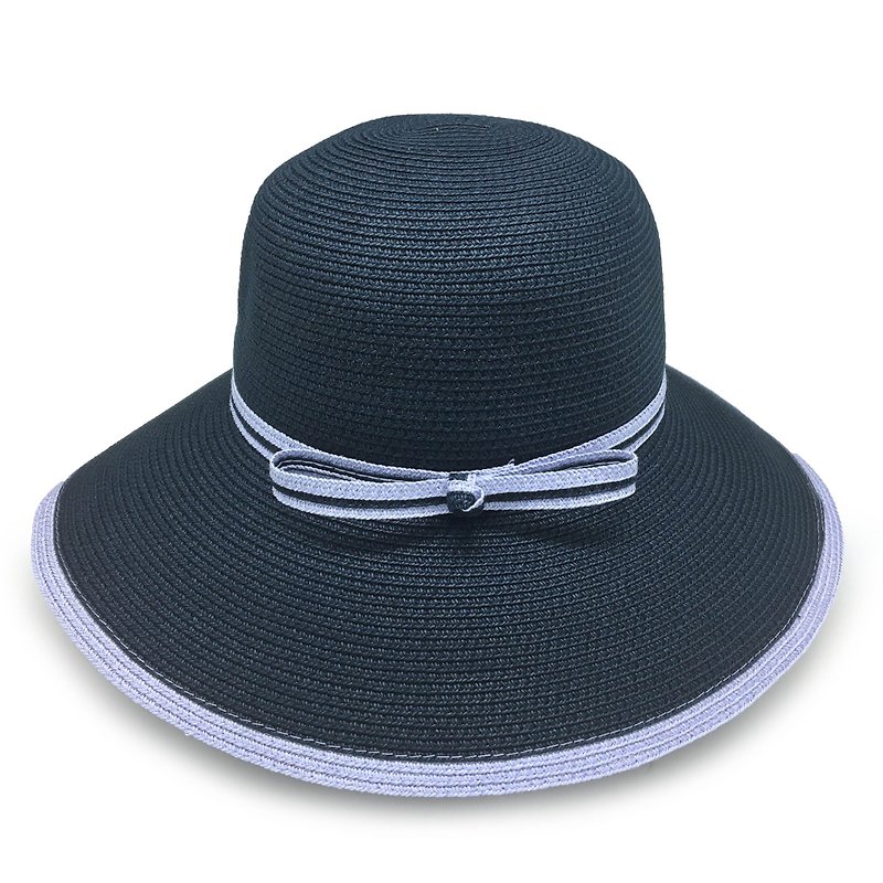 モダンレディースハット、紙織り帽子、洗える、台湾製（マルチカラーオプション） - 帽子 - 紙 ブルー