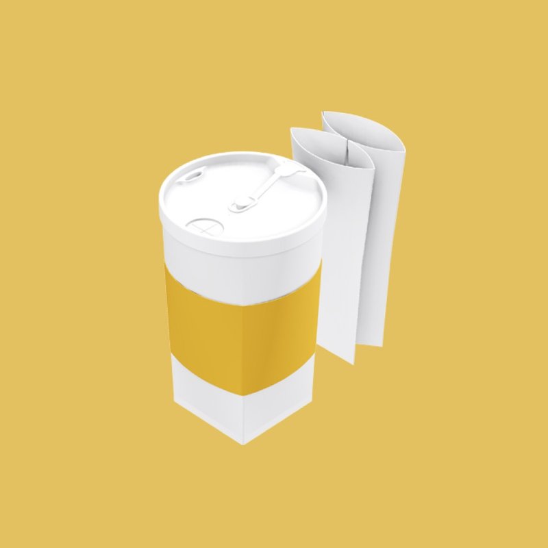 FOFOCUP 台灣創意可摺疊16oz折折杯(亮黃) - 杯子 - 塑膠 黃色
