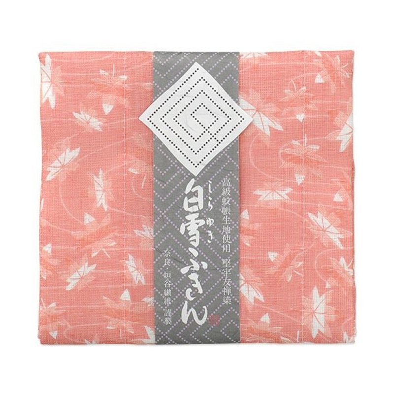 Kyoyuzen dyed all-purpose towel/red leaf red - Place Mats & Dining Décor - Cotton & Hemp Red