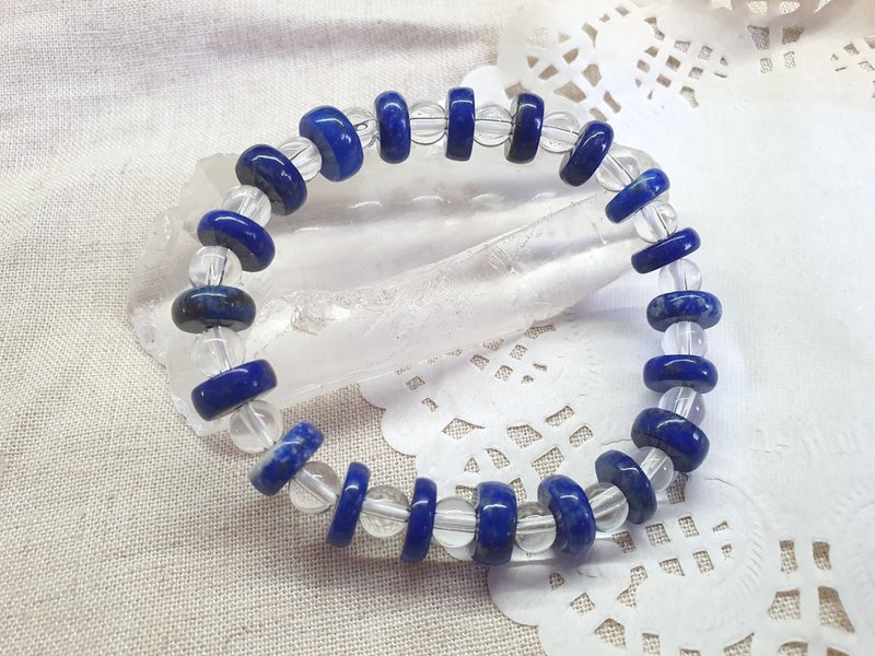 CJ51. Lapis Lazuli Bracelet - Bracelets - Semi-Precious Stones Blue