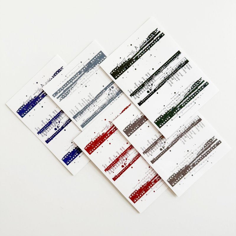 復古文字透明貼紙 - 貼紙 - 紙 