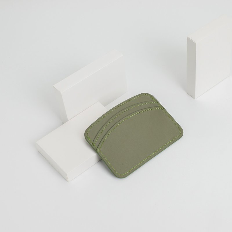 ARCH 2.0 card holder in Dark green - 錢包/皮夾/長短夾 - 真皮 綠色