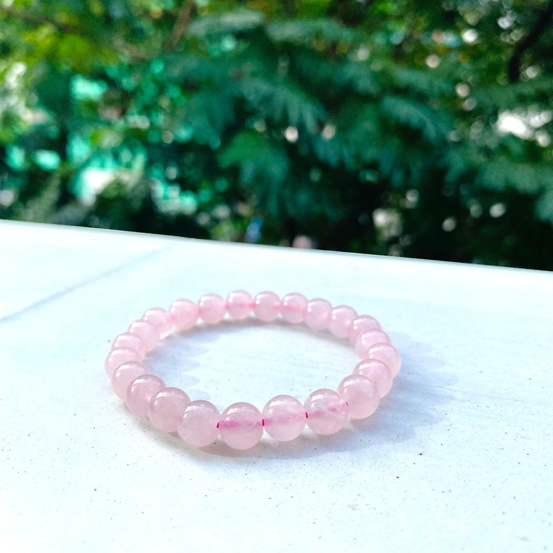 粉嫩 馬粉 粉晶 芭比 水晶 手鏈 - 手鍊/手環 - 水晶 粉紅色