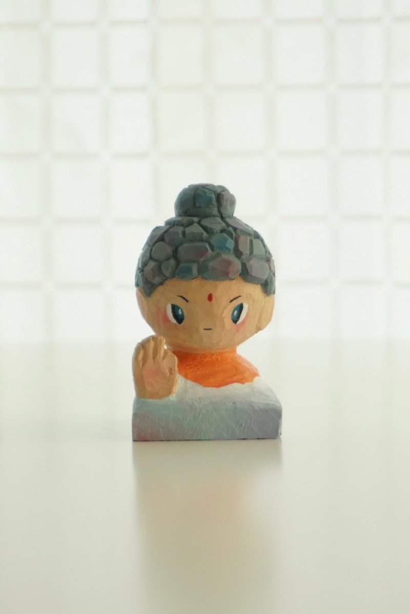 OK Buddha - Stuffed Dolls & Figurines - Wood Multicolor
