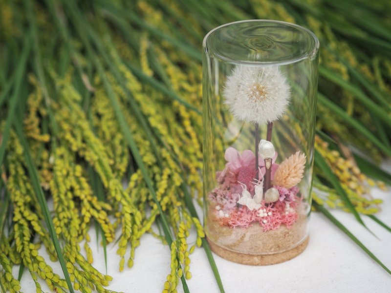 Flowers bloom, wealth, cork flower cup - Dried Flowers & Bouquets - Glass 