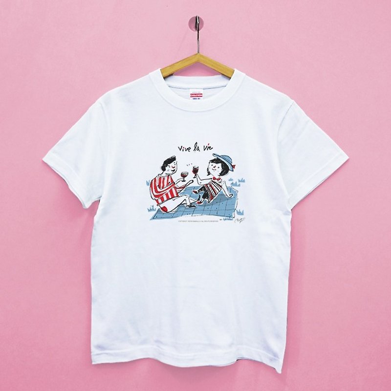 Picnic Japan United Athle Cotton Neutral T-Shirt - เสื้อฮู้ด - ผ้าฝ้าย/ผ้าลินิน 