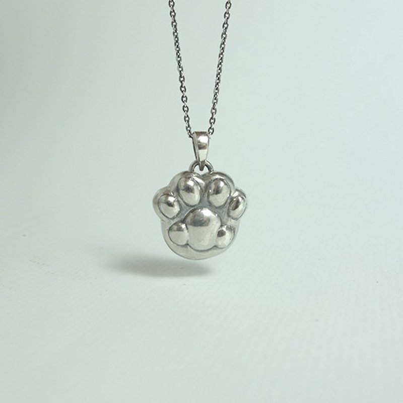 - Cat and meat ball - Sterling silver necklace - สร้อยคอ - โลหะ 