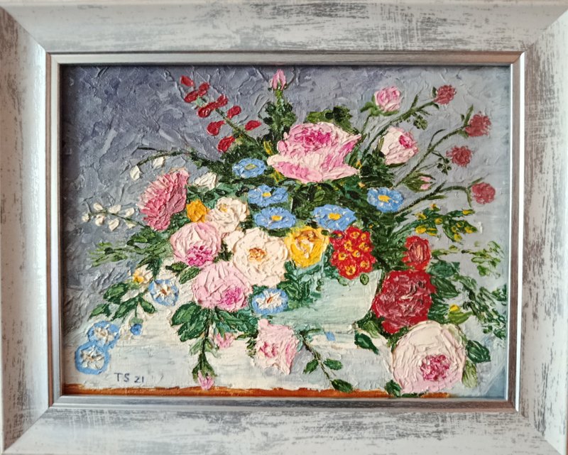 Dutch bouquet framed - 壁貼/牆壁裝飾 - 其他材質 