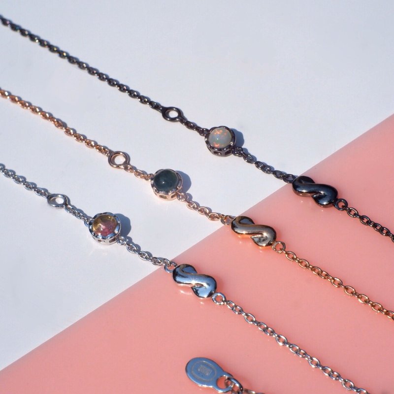 Gem bracelet #miniminfinity #minimbracelet B008 - 手鍊/手環 - 純銀 