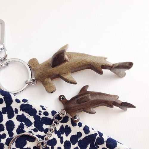 Hammerhead Shark, Pendant Fish, Silver, Keychain, Key Chain