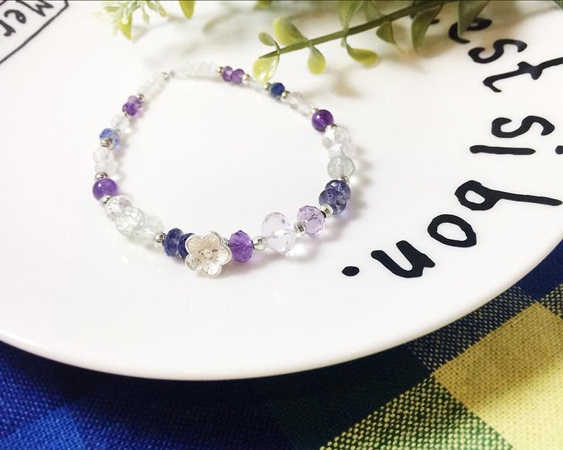 MH sterling silver natural stone independent series _ purple window outside the fairyland _ amethyst - Bracelets - Gemstone Purple