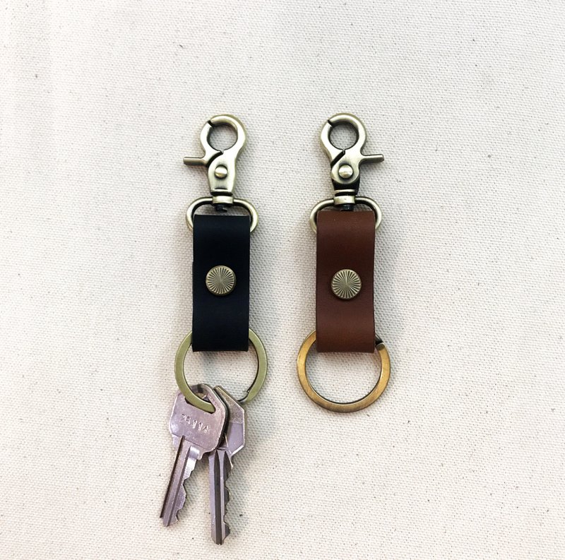 Genuine Leather Keychains - universal key ring
