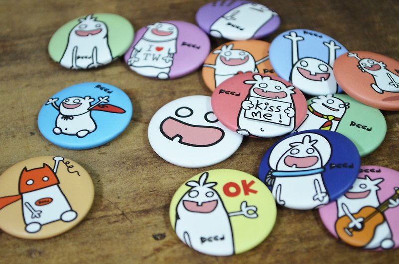 Little Idiots Badges (choose 6 for 100NT ) - Badges & Pins - Plastic Multicolor